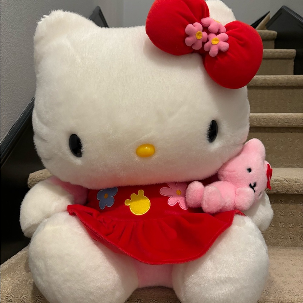 Large 24” Sanrio Hello Kitty plush (with friend)